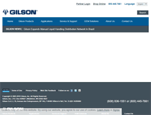 Tablet Screenshot of gilson.com